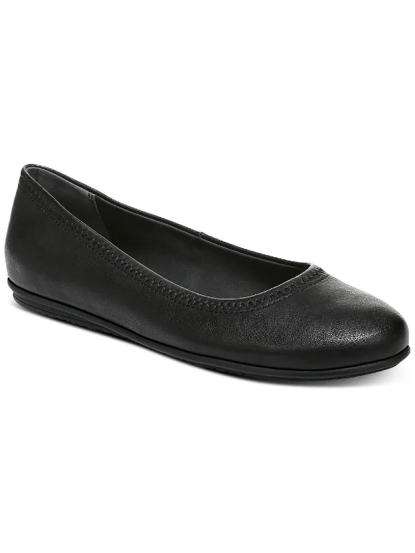 Stylish Savings Sonia Womens Leather Round Toe Ballet Flats