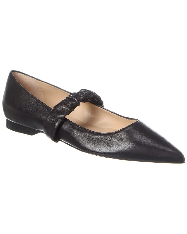 Slip-On Shoes Promotion Stuart Weitzman Maxine Leather Ballet Flat