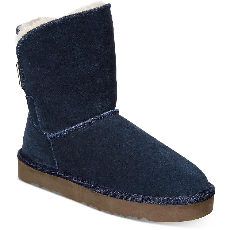 Contemporary Casual Footwear Style & Co. Womens Teenyy Suede Pull On Ankle Boots