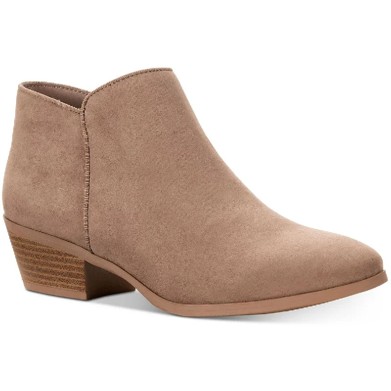 Budget Friendly Style & Co. Womens Wileyy  Faux Suede Comfort Booties