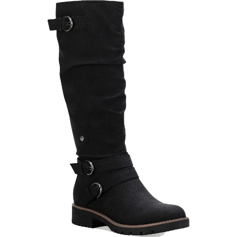 Fashionable Casual Footwear Offers Sun + Stone Womens Brinley Faux Leather Knee-High Boots Fashionable Casual Footwear Offers Sun + Stone Womens Brinley Faux Leather Knee-High Boots