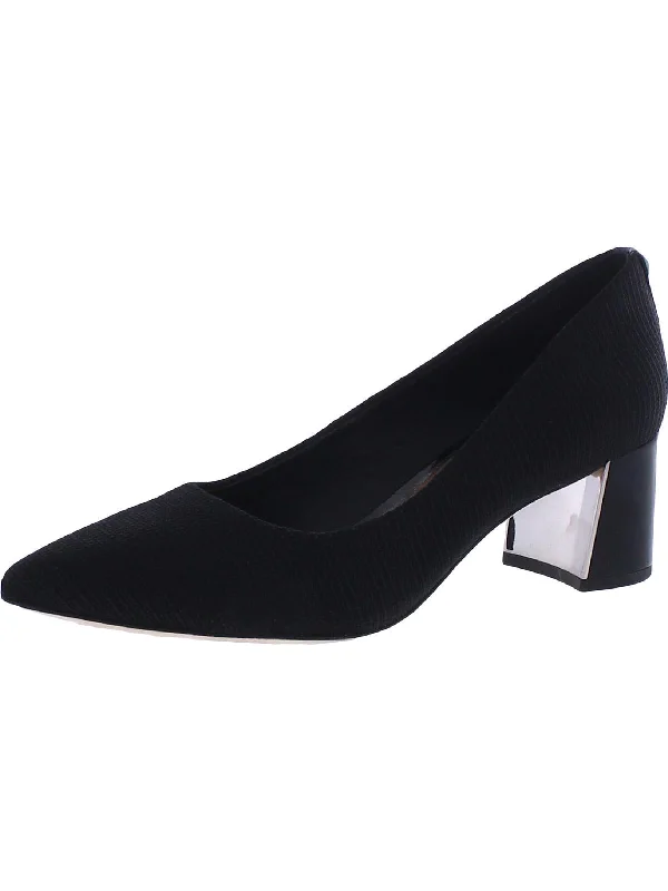 Suzette Womens Pointed Toe Slip On Heels