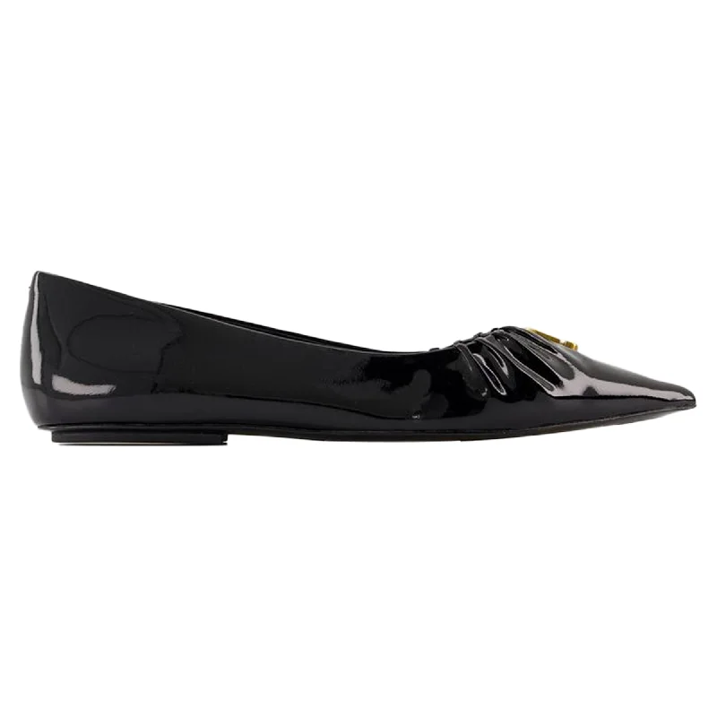 Luxury Casual Deals The Pointy Toe Ballerinas - Marc Jacobs - Leather - Black