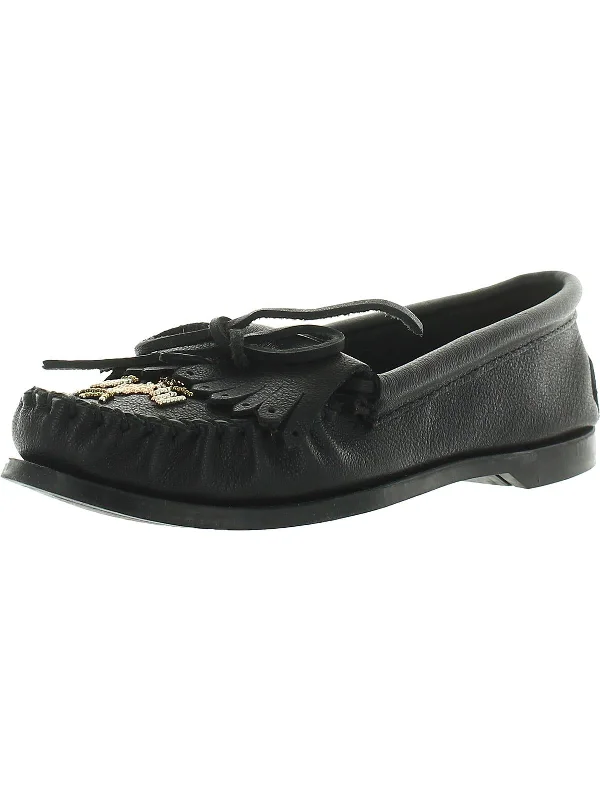 Women's Foot-Friendly Shoes Thunderbird Womens Leather Beaded Moccasins