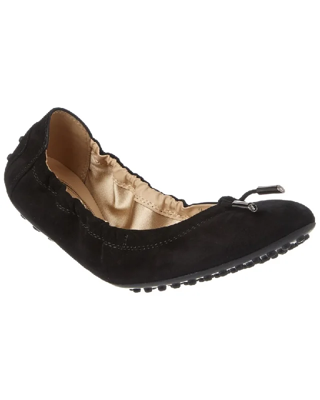 Unbeatable Deals TODs Suede Ballerina Flat