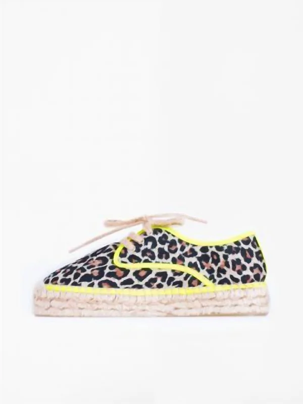 Popular Collection Tropico Blucher Shoe In Leopard