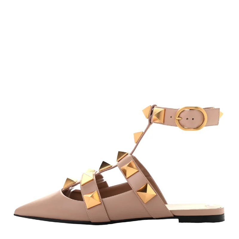 Sleek Dress Shoes Deal Valentino Garavani Roman Stud Flat Ballets