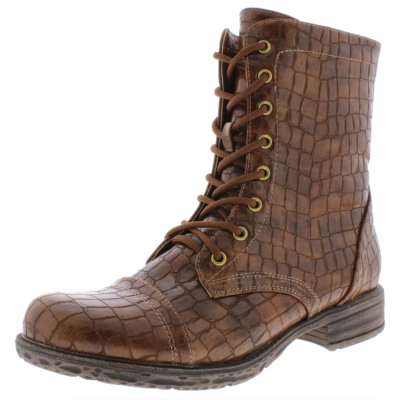 Women's Non-Slip Shoes Very Volatile Womens Underground Faux Leather Snake Print Combat Boots Women's Non-Slip Shoes Very Volatile Womens Underground Faux Leather Snake Print Combat Boots