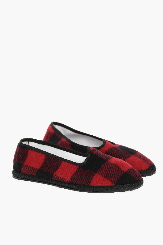 Romantic Fashion Discounts Vibi Venezia Woolrich Wool Buffalo Checked Ballet Flat