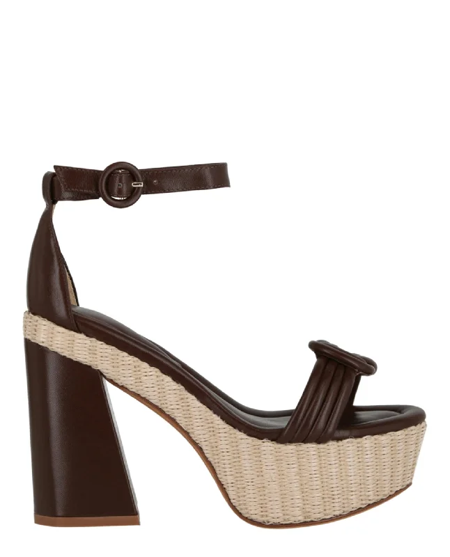 Vicky Ankle Wrap Platform Sandals