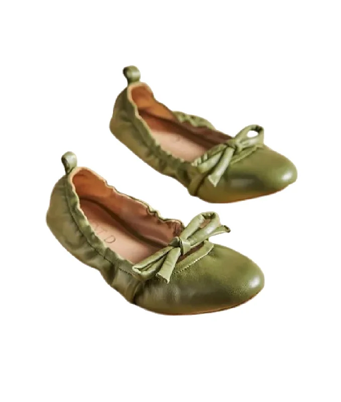 All-Day Comfort Shoes Women's Bella Flat Shoe In Sage