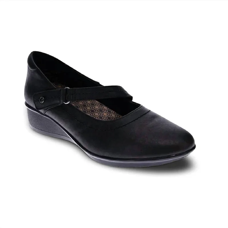Style Revolution Women's Bonn Mary-Jane Shoes - Medium Width In Onyx