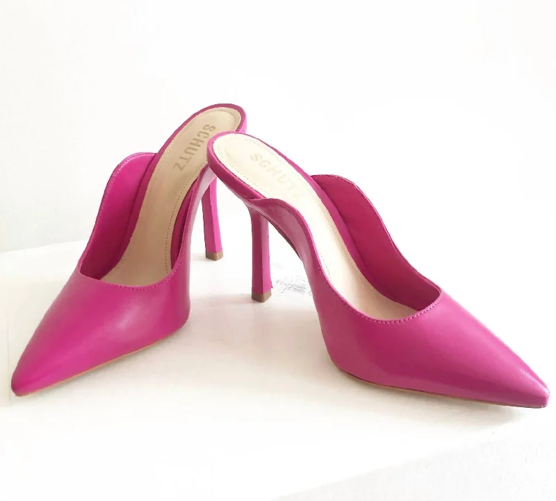 Women's Edwina Heel Sandals In Hot Pink