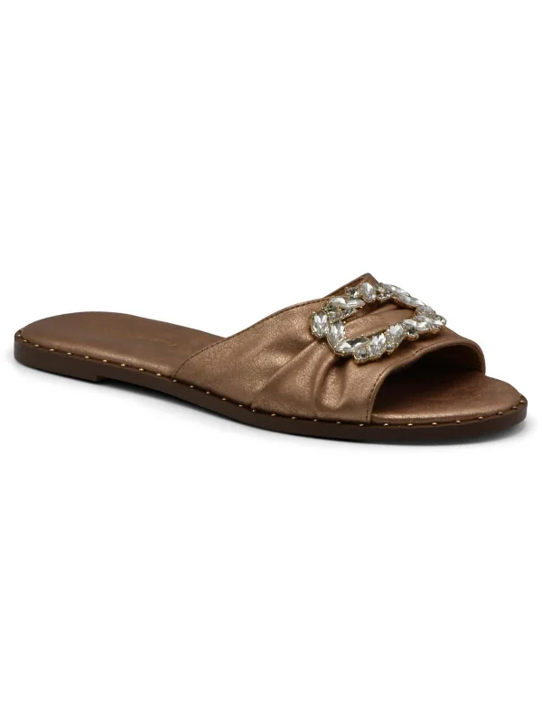 Hot Picks Womens Faux Leather Flat Shoes