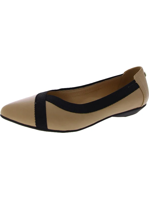 Exclusive Sale Womens Faux Leather Slip On Ballet Flats