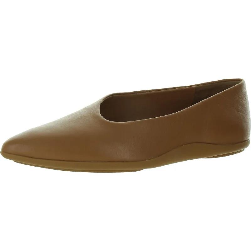 Find Your Unique Flair Womens Faux Leather Slip On Flat Shoes