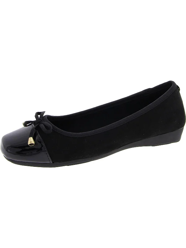 Trendy Boots Discount Womens Faux Suede Slip On Ballet Flats