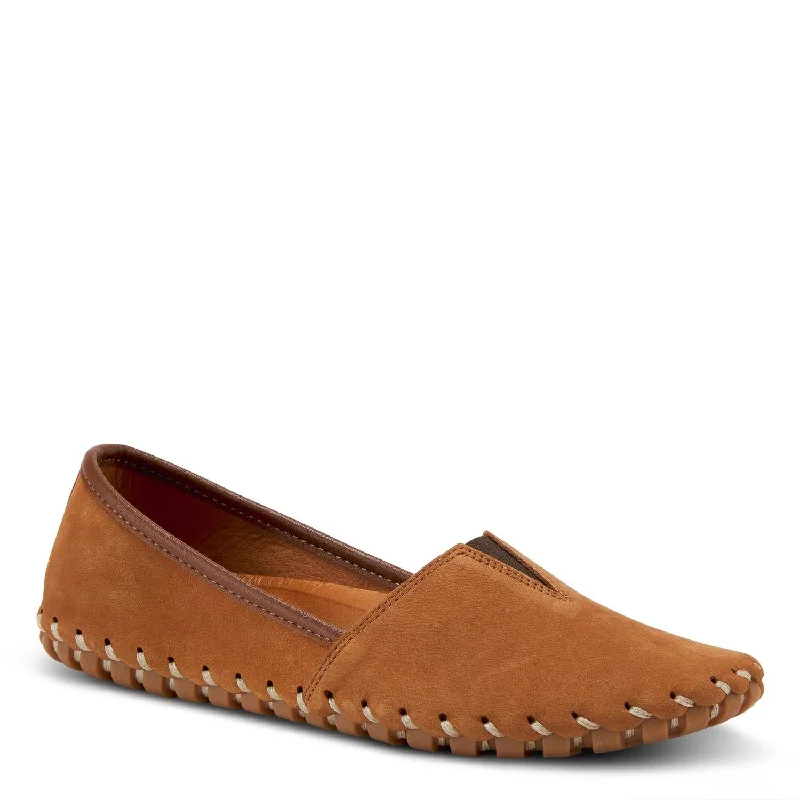 Comfortable Shoes Promotion Women's Kathaleta Hoes In Camel Suede