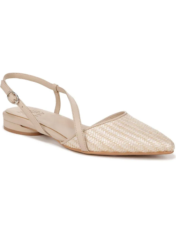 Comfortable Minimalist Shoes Womens Woven Flat Slingbacks