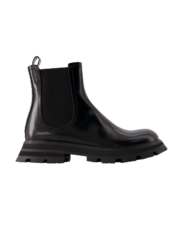 Chelsea Boots - Alexander Mcqueen - Leather - Black