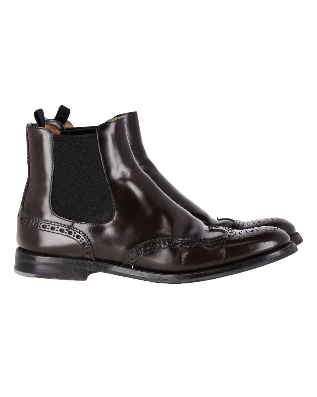 Church's Ketsby Polished Chelsea Boots in Brown Leather