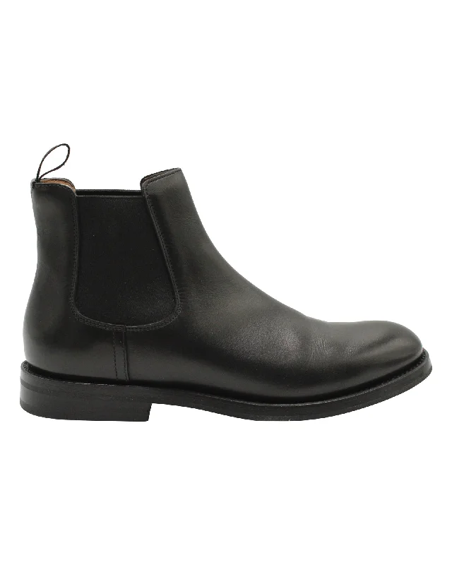 Church's Monmouth WG Chelsea Boots in Black Calfskin Leather