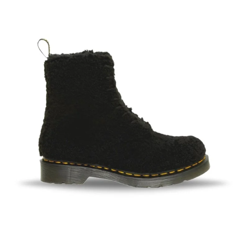 Dr. Martens Women's 1460 Pascal Faux Shearling - Black Lux Borg