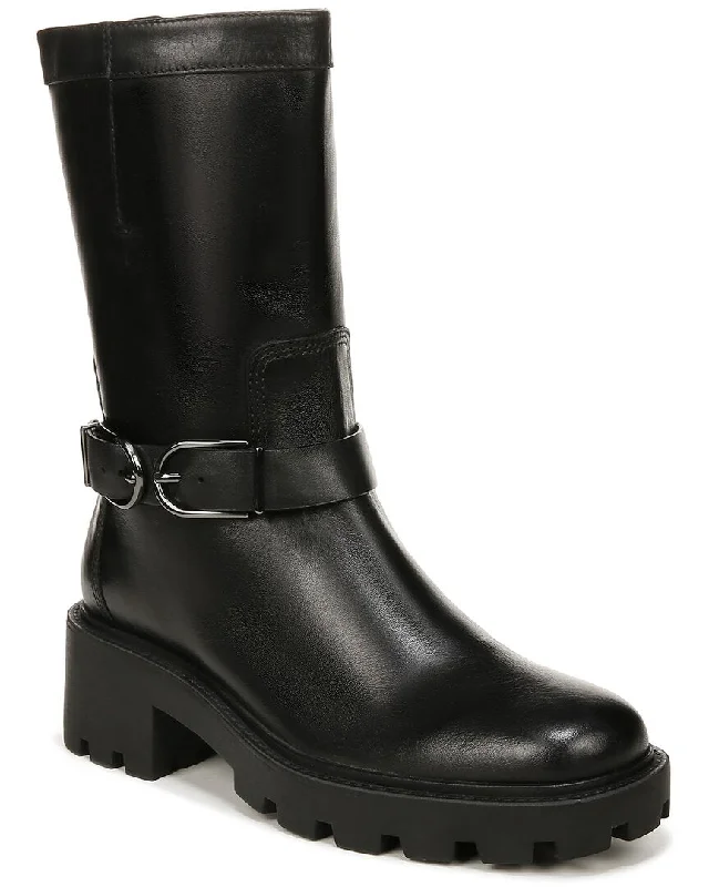 Franco Sarto L-Elle Leather Mid Shaft Boot