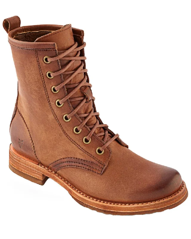 Frye Veronica Leather Combat Boot