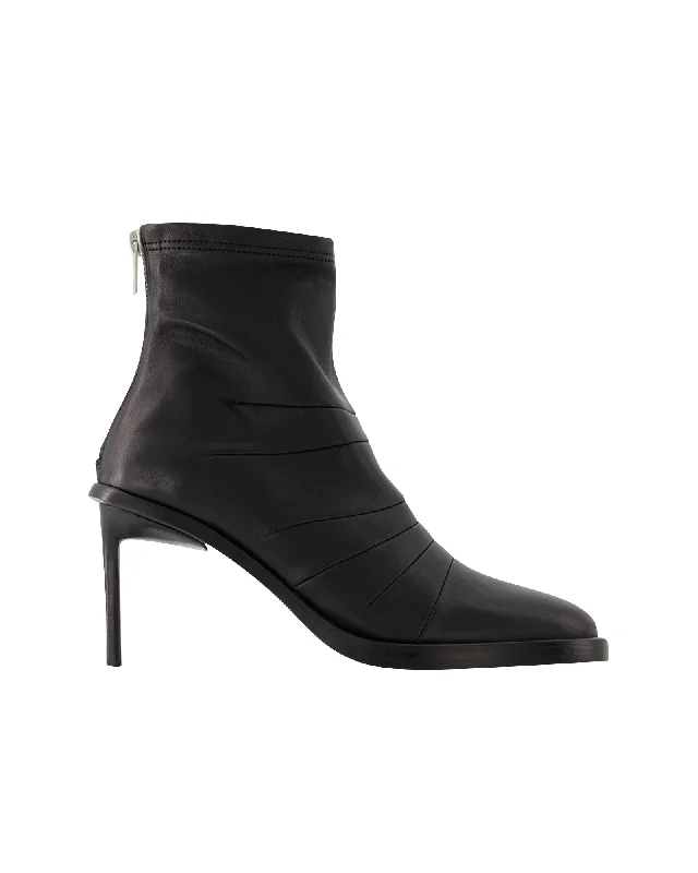 Hedy Ankle Boots - Ann Demeulemeester - Leather - Black