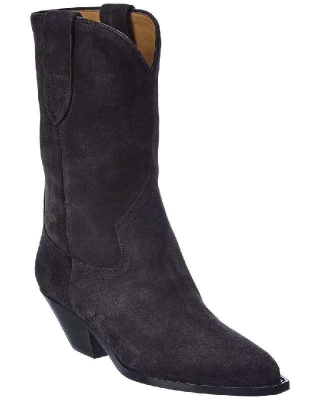 Isabel Marant Dahope Suede Cowboy Boot