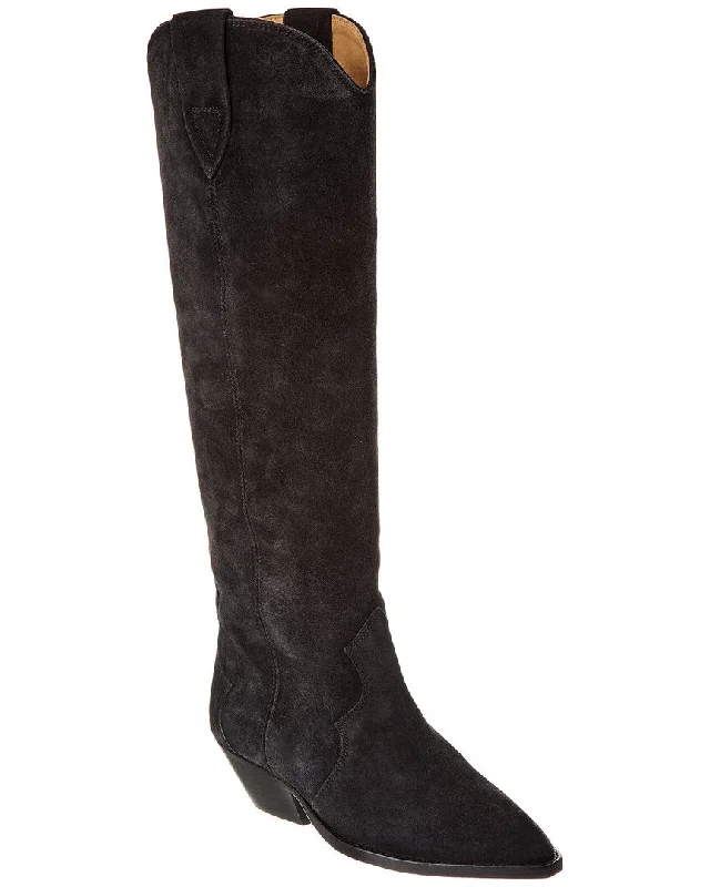 Isabel Marant Denvee Suede Knee-High Boot