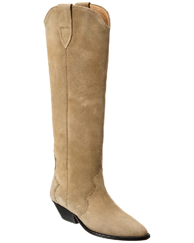 Isabel Marant Denvee Suede Knee-High Boot