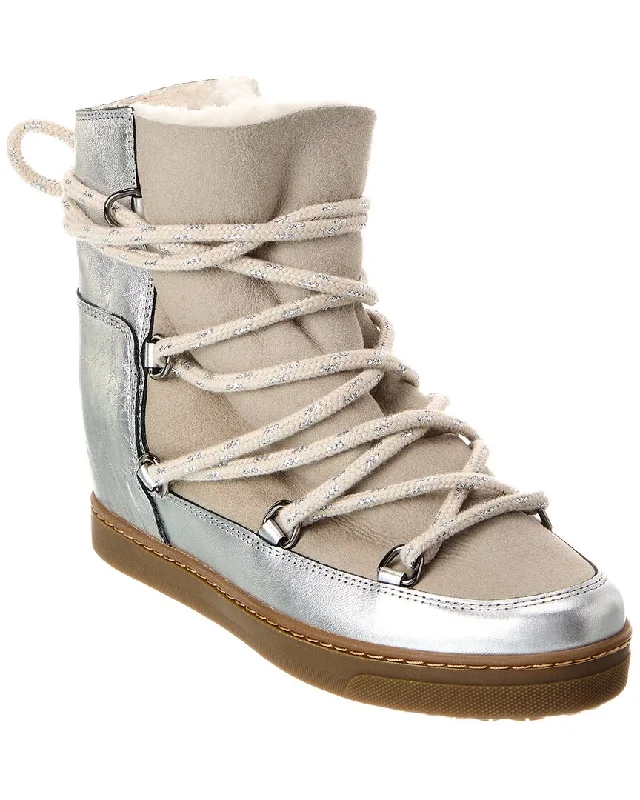 Isabel Marant Nowles Leather Snow Boot