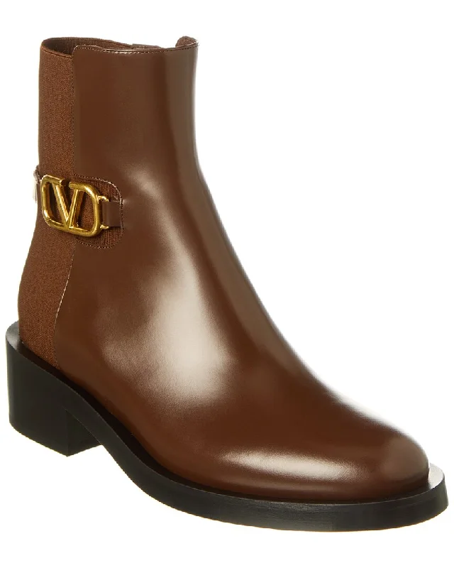 Valentino VLogo Leather Boot