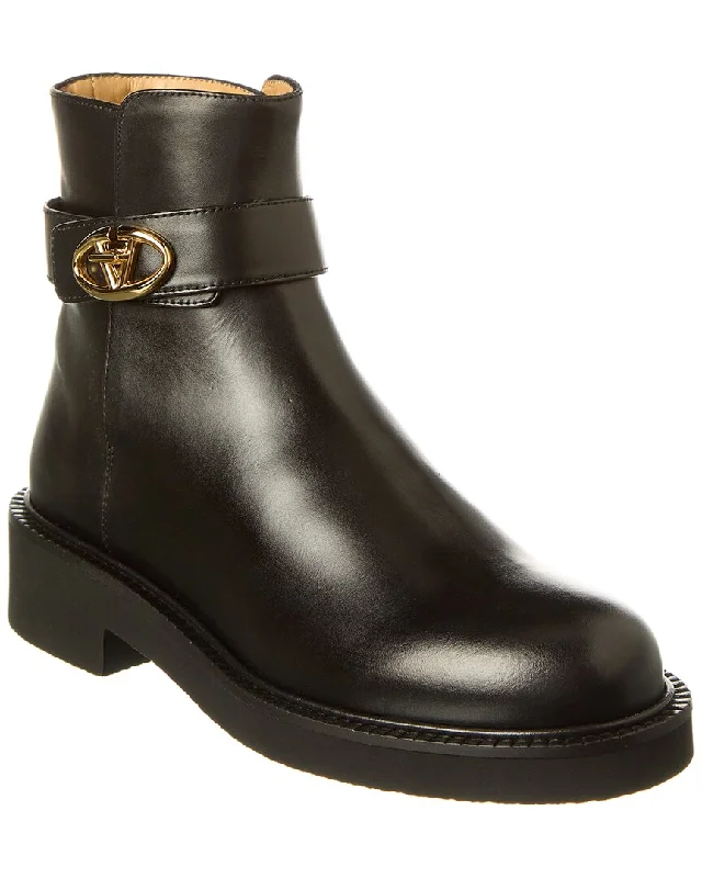 Valentino VLogo Signature Leather Boot