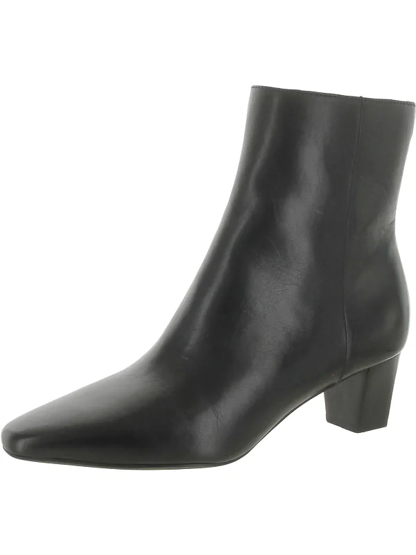 Willa Womens Leather Ankle Boots