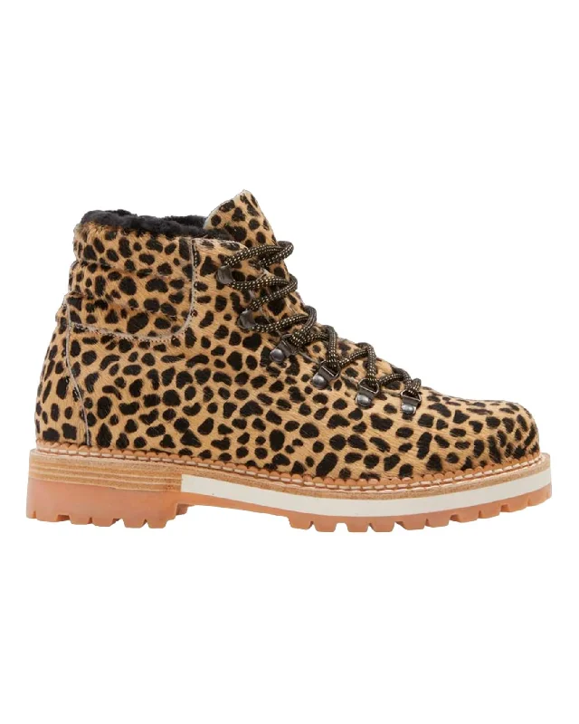 Women's Leopard Print Marlena Shearling Boot In Multicolor