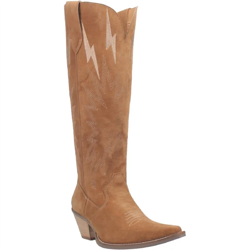 Women's Thunder Road Boots In Camel