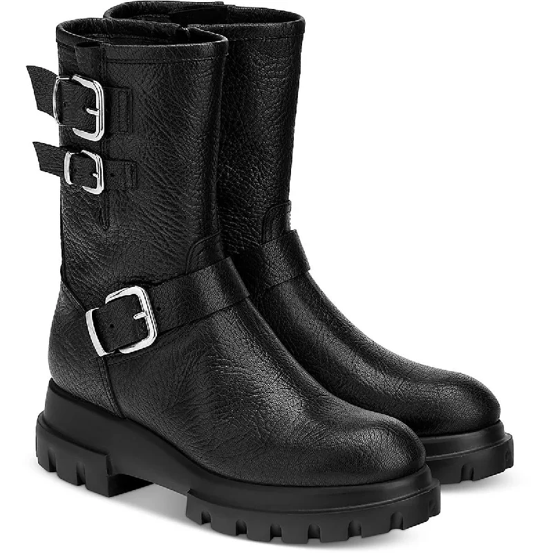Cool Prices AGL Womens Leather Lug Sole Ankle Boots
