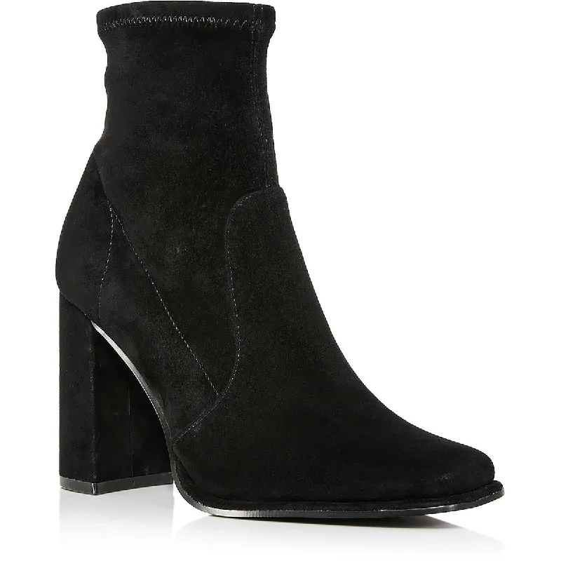 Unleash Your Fashion Aqua Womens LANA Suede Block heel Booties