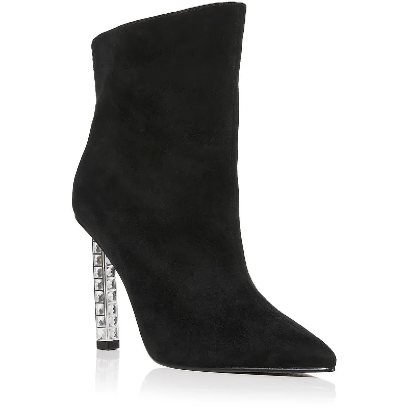 Stay Ahead In Style Aqua Womens PERIN  Suede Pointed toe Booties