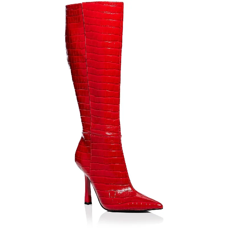 Get The Latest Trends Aqua Womens Shea Zipper Knee-High Boots