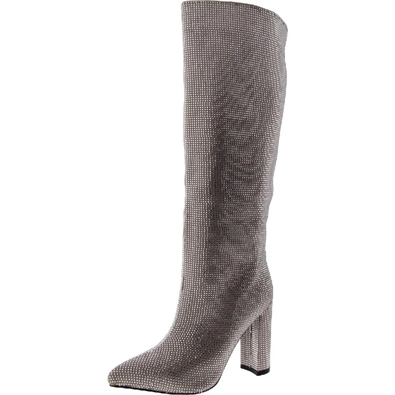 Chic Style Arus Womens Pointed toe Block heel Knee-High Boots