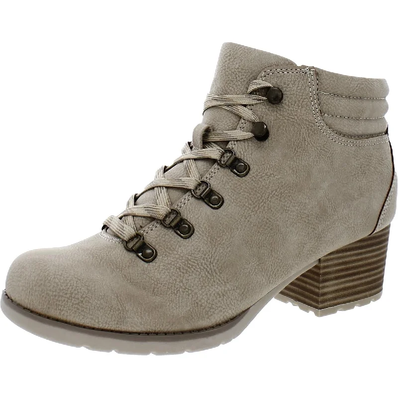 Exclusive Discounts B.O.C. Womens Alder Faux Leather Block Heel Hiking Boots