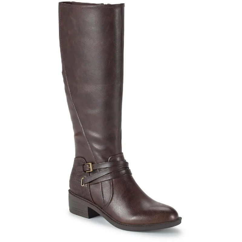 Pastel Styles Baretraps Womens STRATFORD Faux Leather Wide Calf Knee-High Boots