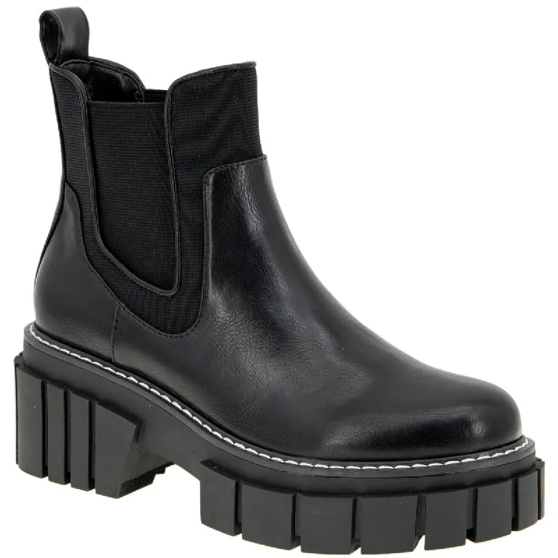 Statement Fashion Offers BCBGeneration Womens Ulysa Leather Platform Ankle Boots