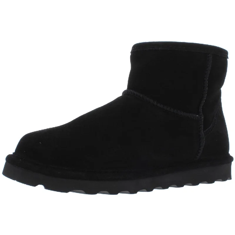 Style Without Limits Bearpaw Womens Suede Slip On Shearling Boots