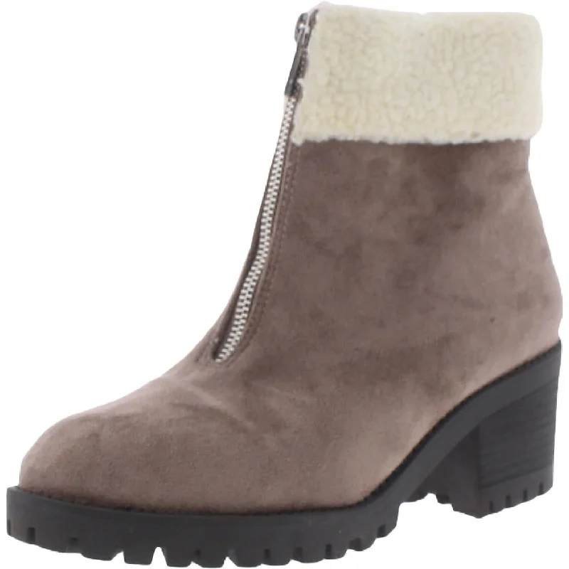 Fashion Forward Bella Vita Womens Cable Faux Suede Winter Ankle Boots