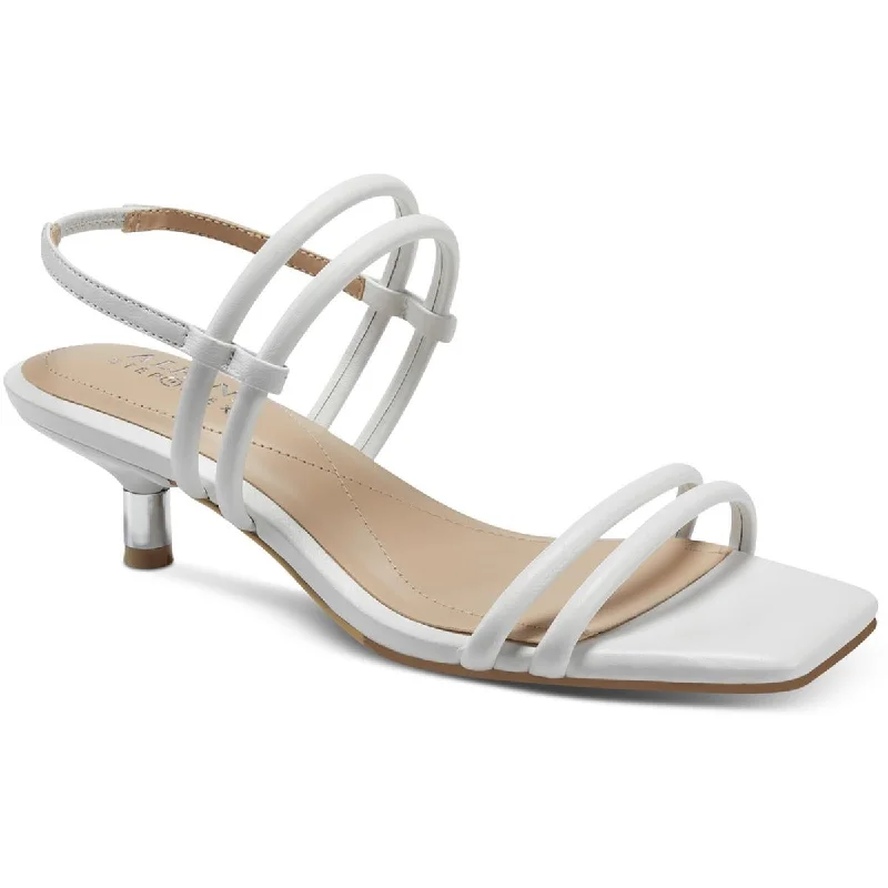 Fashionable Casual Footwear Offers Paulina Womens Padded Insole Ankle Strap Kitten Heels
